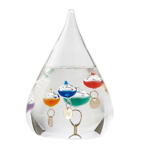 

decorative objects & figurines galileo thermometer water drop weather forecast bottle creative decoration birthday gift children toy