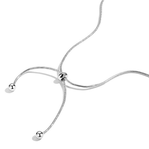 

necklaces & pendants 925 stamp sterling silver choker jewelry fashion cross rope adjustable collar women necklace party gift