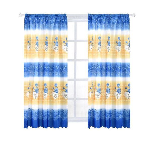 

curtain & drapes floral short curtains for living room kitchen voile door modern bedroom tulle window screening
