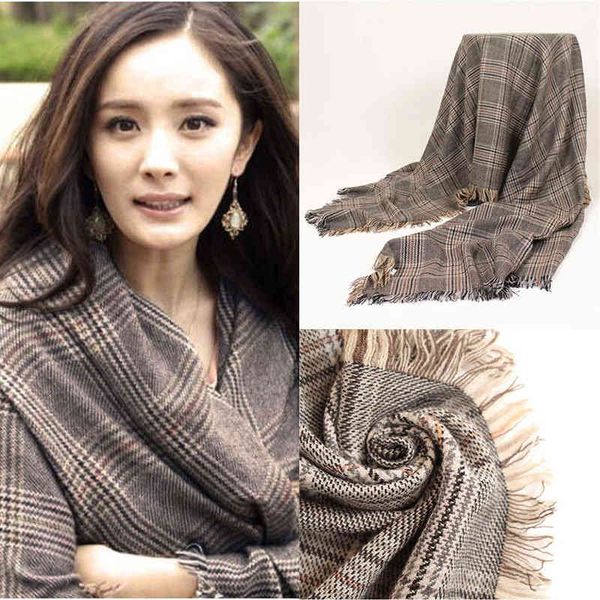 

design scarf british scarf women's autumn and korean version versatile imitation wool cashmere birds especially wear, Blue;gray