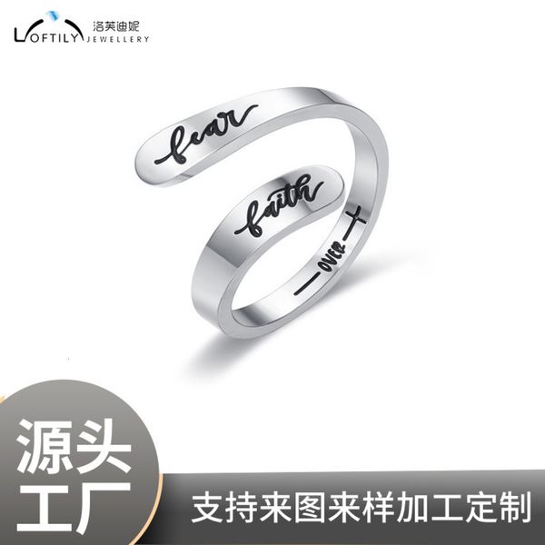 

stainless jewelry hip hop irregular titanium steel ring, Black