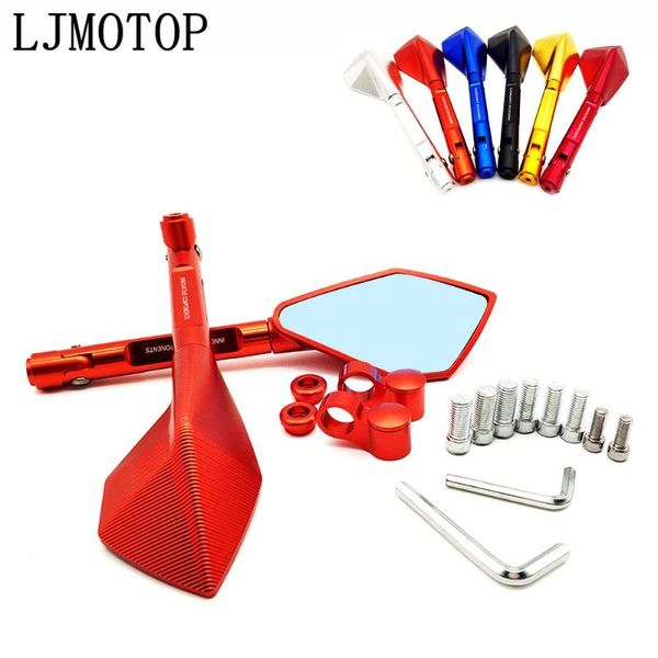 

motorcycle mirrors cnc aluminum motorbike handlebar rearview blue forÂ f650 f700gs f850gs f800r f800s f800st f 800 r