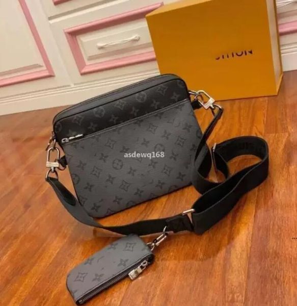 

518 gglvlouisvittonyslvutton fashion luxury handbag classical crossbody bag man briefcase fashion mens001, Red;black