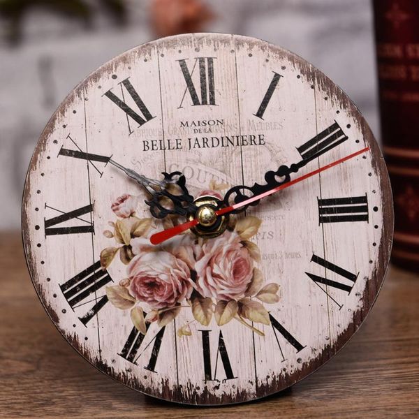 

wall clocks antique clock large decorative mdf wood home decor diy living room reloj mural quiet