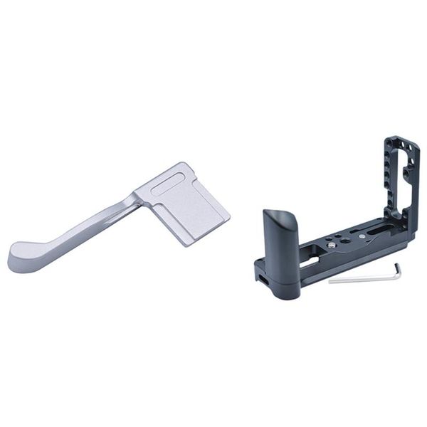 

pcs metal thumb grip cover bracket handle buckle & 1 hand quick release l plate adjustable stabilizers