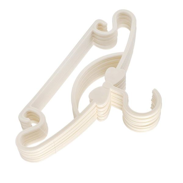 

hangers & racks 10pcs anti-slip kids clothes practical plastic durable coat hook for kid home (white)