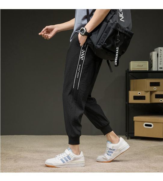 

pantalones de chÃ¡ndal gimnasio para hombre, ropa deportiva alta calidad, culturismo, primavera y otoÃ±o, novedad men's pants, Black
