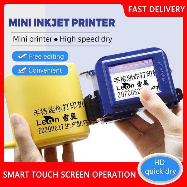 

printers handheld printer portable small coding machine connect to phone higher precision date logo quick-drying inkjet