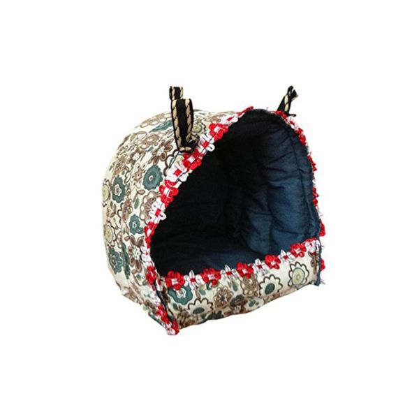 

small animal supplies animals snuggle hammock hanging cave hut hideaway for rat / hamster mice parrots - size (random color)