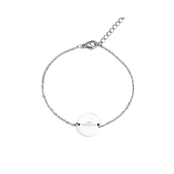 

link, chain casual bracelet round letter stainless steel simple niche design sense 2021 men's women's jewelry gift, Black