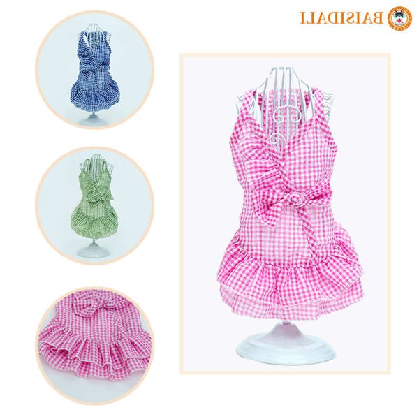 

the dog clothes pet in spring and summer cute dog suspender skirt cat clothes