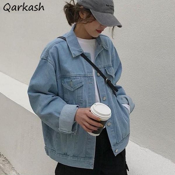 

denim jackets women korean chic all-match spring trendy college girl short outwear simple vintage street leisure ins lady jacket women', Black;brown