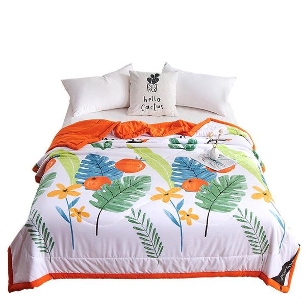 

comforters & sets 2021 thin 200*230cm summer bedspread double quilts and duvets for adults air-conditioned comforter colcha bed