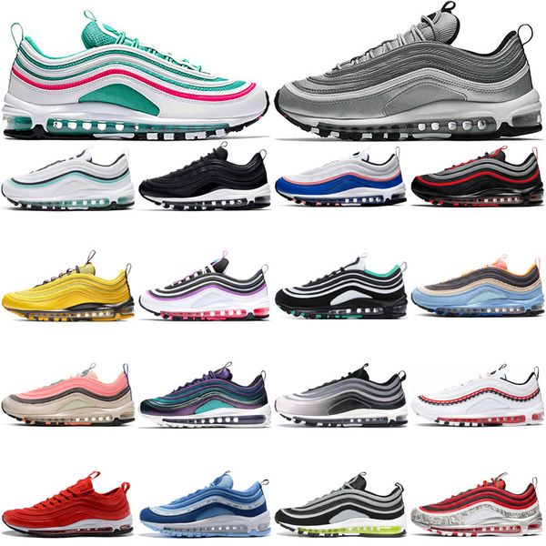 

2021 wholesale original 97 running shoes men women nd space purple neon seoul newspaper overbranding blue red leopard sliver bullet steelers