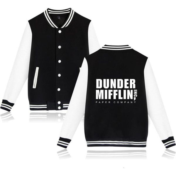 

men's jackets designer jacket men dunder mifflin letter printing role-playing street comfortable baseball fashion long-slee, Black;brown