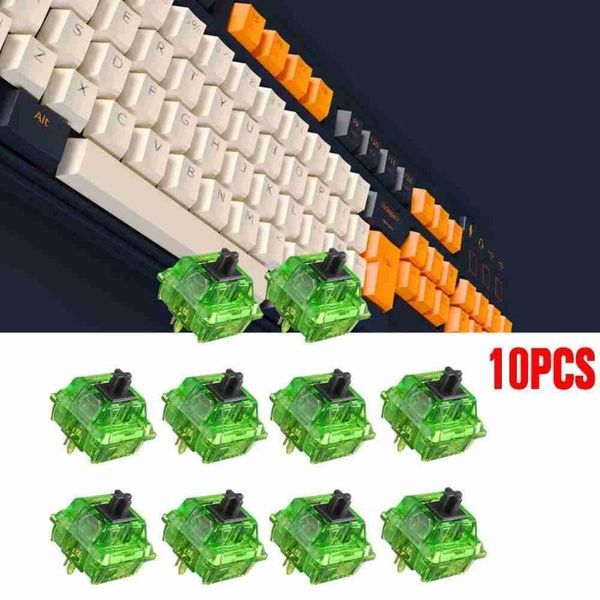 

keyboards mechanical gaming keyboard usb wired 10 keys green axis for professional gamer notebook pc