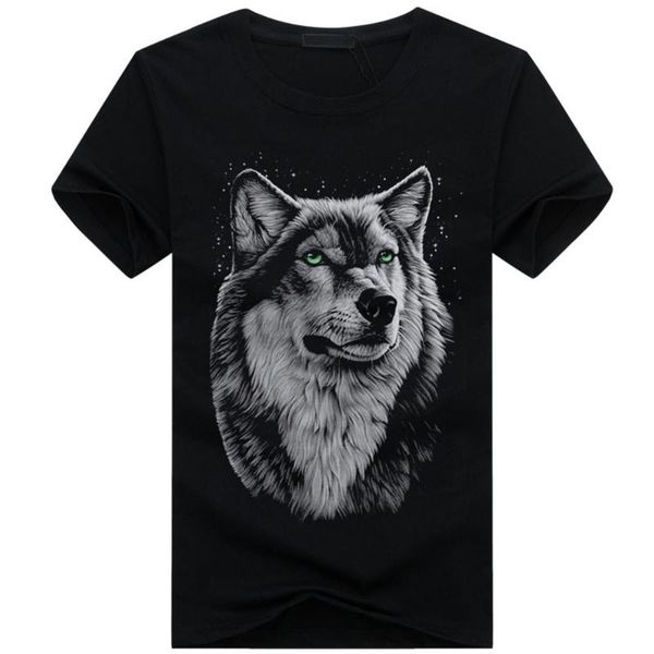 

western style t-shirt fashion printing 2021 summer loose casual simple basic round neck men's t-shirts, White;black