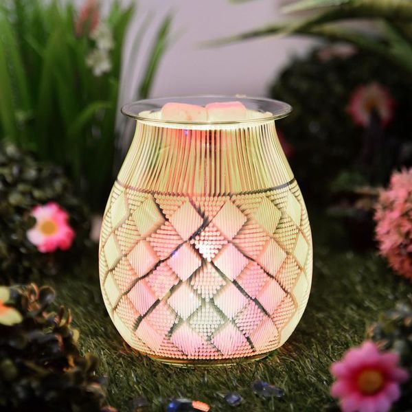 

fragrance lamps electric aroma diffuser lamp detachable essential oil wax melting incense burner heater