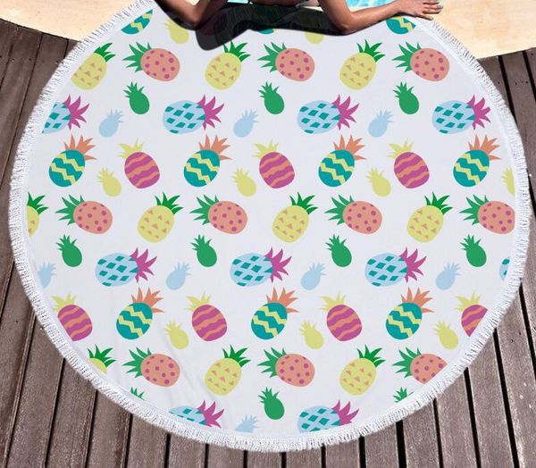 

towel 540g pineapple fruit microfiber beach circle cotton bath for adults mat quick drying bathroom towels