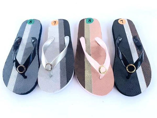 

women men beach slippers summer fashion woman flip flops leather lady slippers metal shoes flat ladies slippers, Black