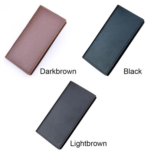 

men long wallets purse pu thin fashion durable for credit id card coin money holder, Red;black