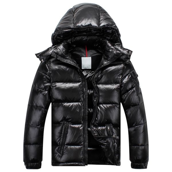 

the king of down jackets men hooded winter down jacket long sleeves detachable hat 90% white duck down filling warm casual coat 210810, Black