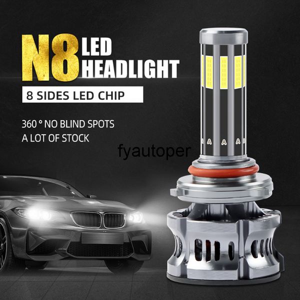 Niskata - Lâmpada LED de faróis automotivas, 200W, H4, 8 lados, 360 graus, alta potência, H1, LED, H7, H8, H99005906, H99005906, H99005906