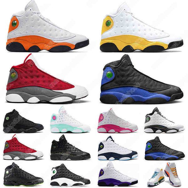 

2022 13 basketball shoes 13s del sol hyper royal red flint dark powder blue playground black cat women mens trainers sports