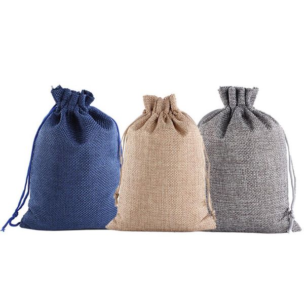 

christmas decorations 2021 gift bags calendar countdown jute bag advent candy storage pouch diy