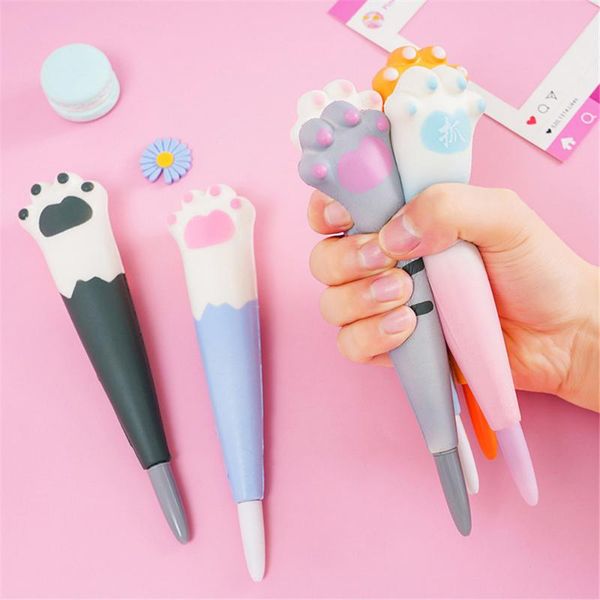 

gel pens kawaii creative soft sponge pressure relief squeeze pen school office supply cat animal stationery gift