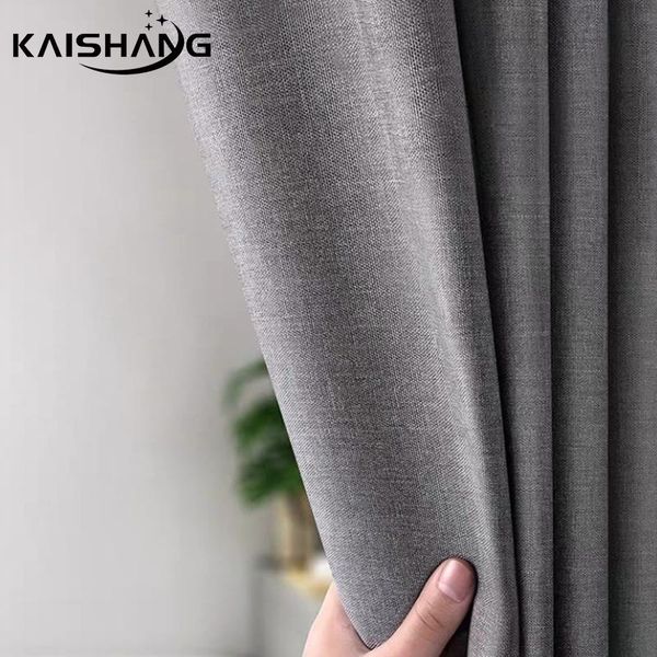 

shower curtains k-water curtain elegant thicken grey imitation linen polyester waterproof for bathroom with hooks japanese