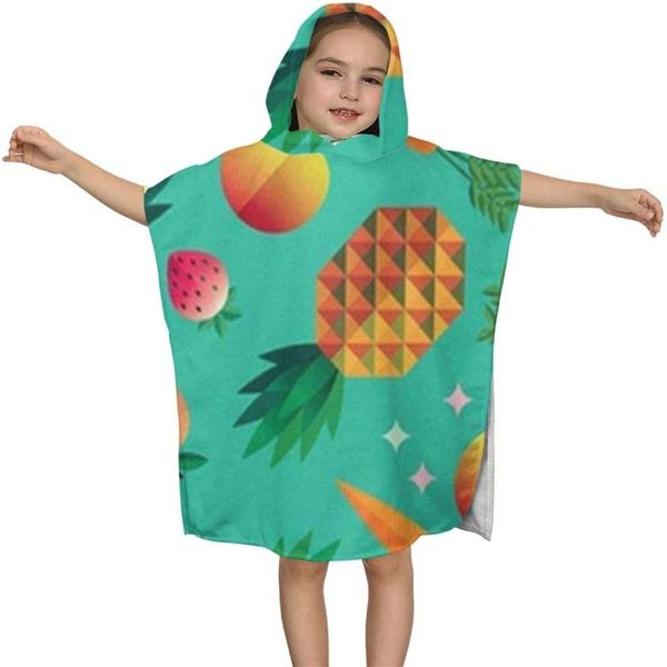 

towel summer fruit kids hooded bath for children