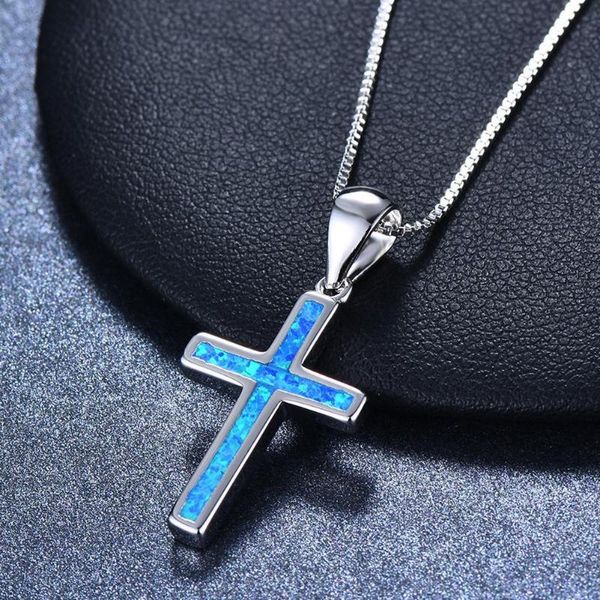 

chains 2021 fashion women cross girl necklace female, Silver