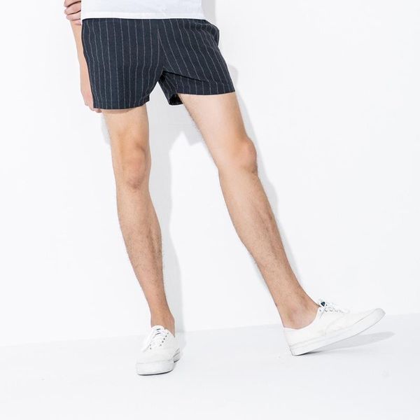 

men's shorts fashion casual daily home outdoor joggers sweat stripe cotton breathable street male pants, White;black