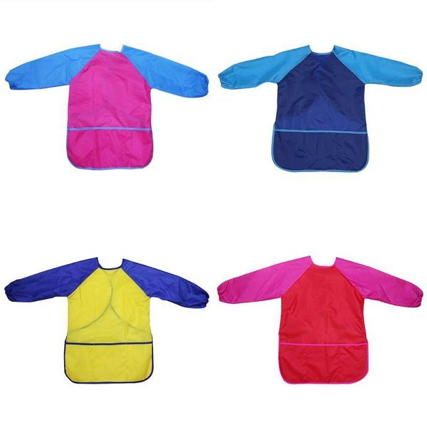 

aprons kids waterproof long sleeve art craft drawing painting smock apron children gift