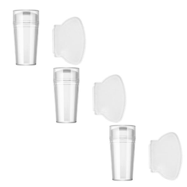 

nail brushes 1 set stampers with scrapers art clear silicone seals, Yellow