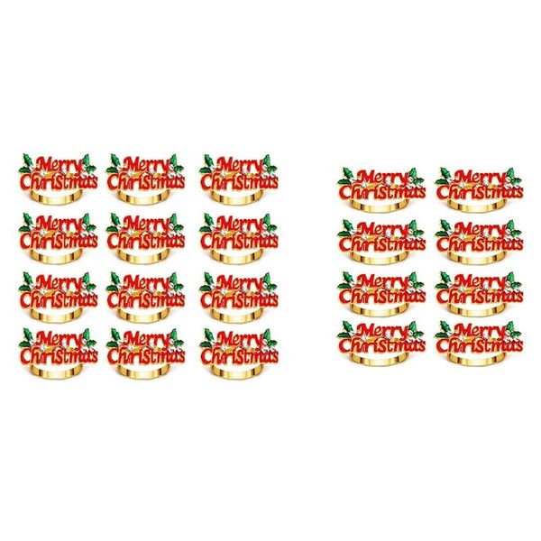 

christmas napkin rings,merry letter ring, holder for party dinner table decor rings
