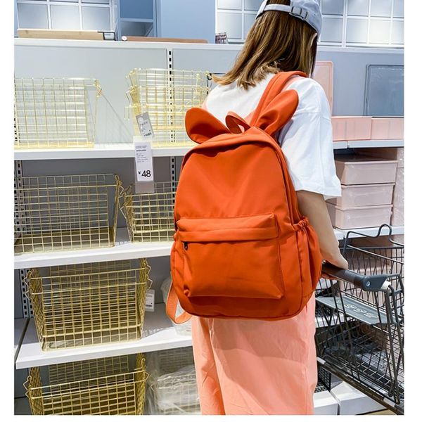 

backpack 2021 waterproof nylon women's travel schoolbag schoolgirl ear college wind mochilas