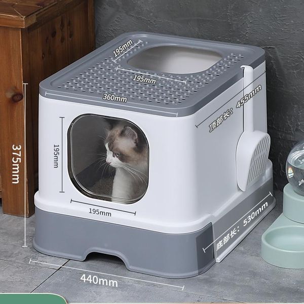 

other cat supplies big entry litter box drawer cover training furniture plastic arenero gato cerrado pet toilet bk50ms