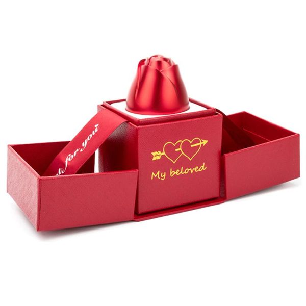 

gift wrap rose ring box engagement coin jewelry tb sale