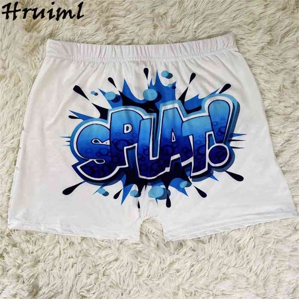 

womens shorts letter print summer casual mid waist short pants sports outdoor skinny elastic hip hop plus size 210513, White;black