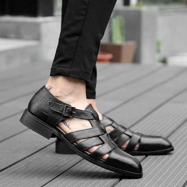 

dress shoes leather men casual luxury brand mens loafers moccasins breathable slip on male driving jn8r, Black