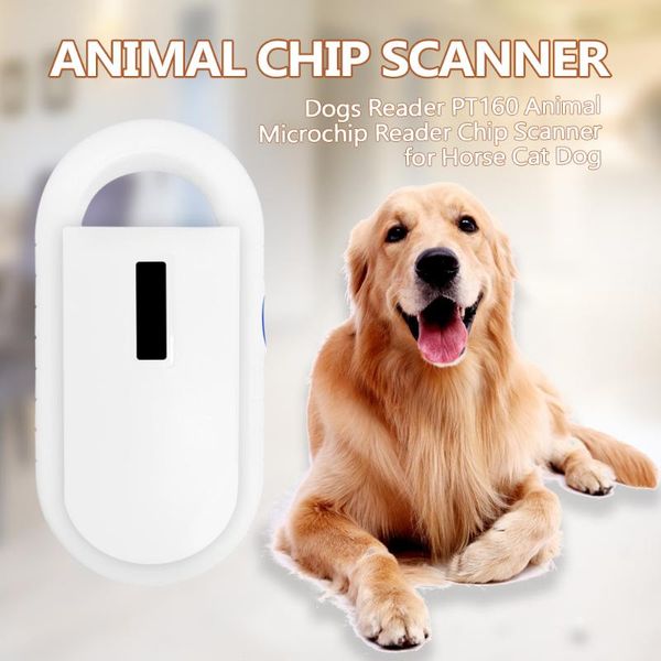 Leitor de cães PT160 Animal Microchip Chip Scanner para cavalo gato cachorro assento de carro Covers243S