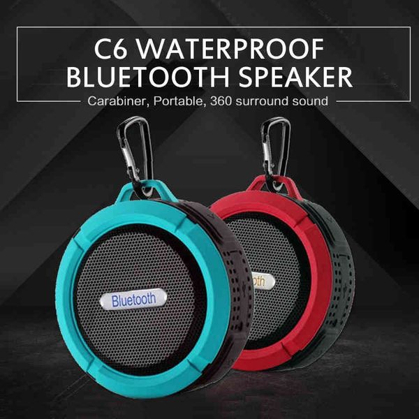 Tragbare Spalte Mini Lautsprecher Wasserdichte Outdoor Dusche Sound Box Drahtlose Auto Subwoofer Lautsprecher Telefon Computer