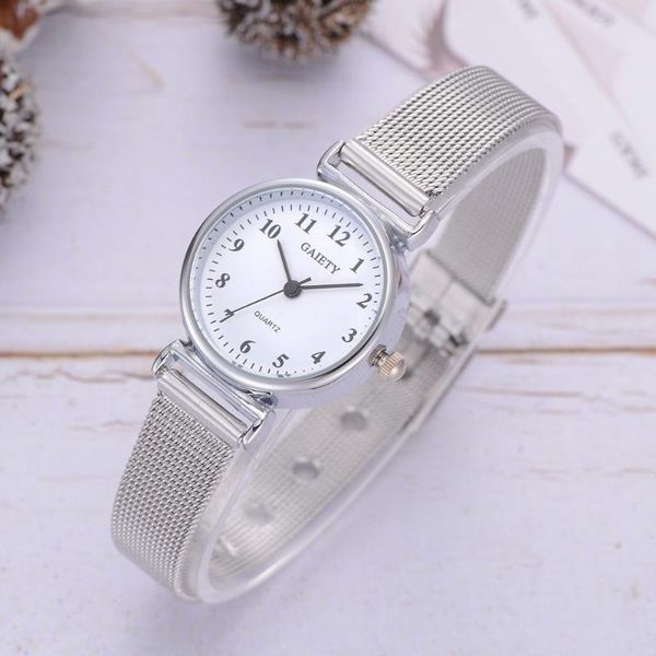

wristwatches 2021 elegant alloy band quartz watch fashion sminimalistic woman watches women, Slivery;brown