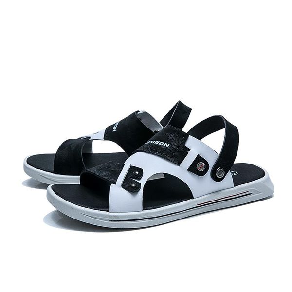 

sandals uomo masculino man beach sandles sandel sandals-men homme de para da shoes sandali piel sandalet summer for vietnam erkek cuero, Black