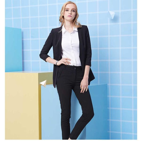 

women's suits & blazers s women business custom made black formal office work slim fit pants ladies pant suit (coat+pants), White;black