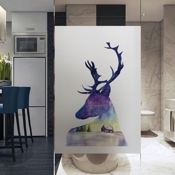 

custom size static cling glass sticker home decorative privacy protection water-proof frosted stained window film stickers