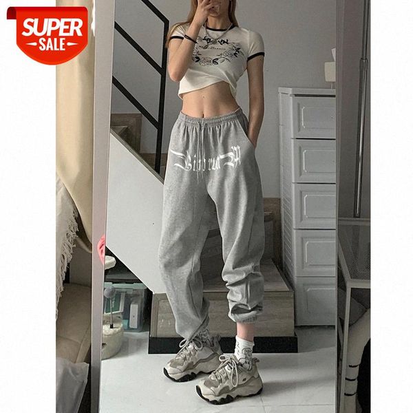 

[on march 16th 00:00 collection plus purchase] flower gray loose slacks show thin trousers women #aj4k, Black;white