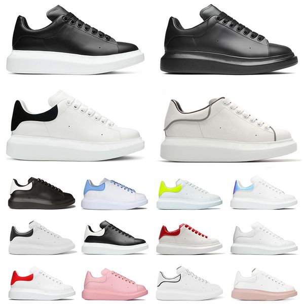 

2021 oversized mens womens luxury brand designer shoes glitter black white leather reflective pink silver suede dream blue sports sneakers t